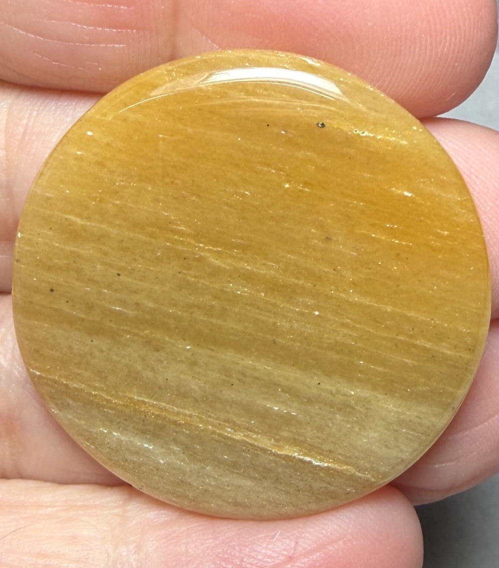 Round 35x35mm Golden Aventurine Cabochon 19
