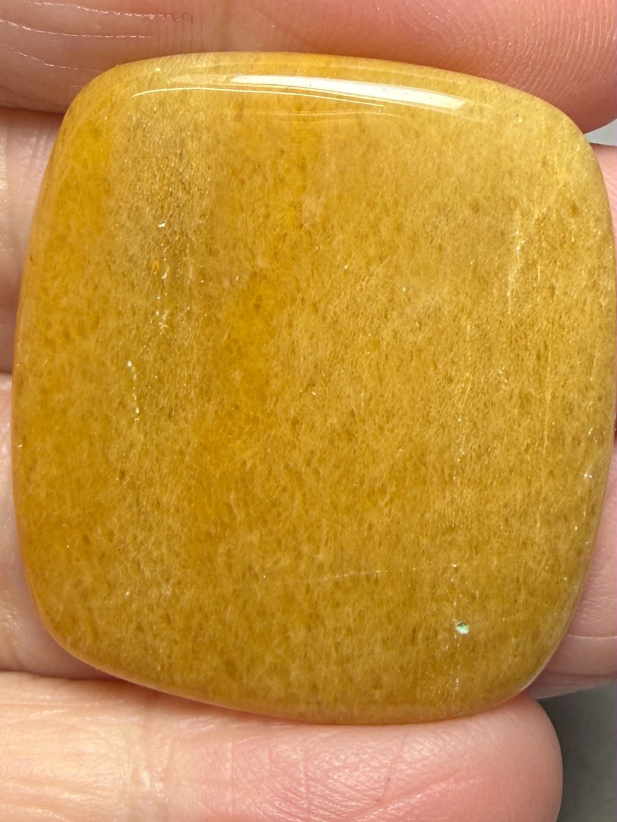 Rectangle 35x31mm Golden Aventurine Cabochon 20
