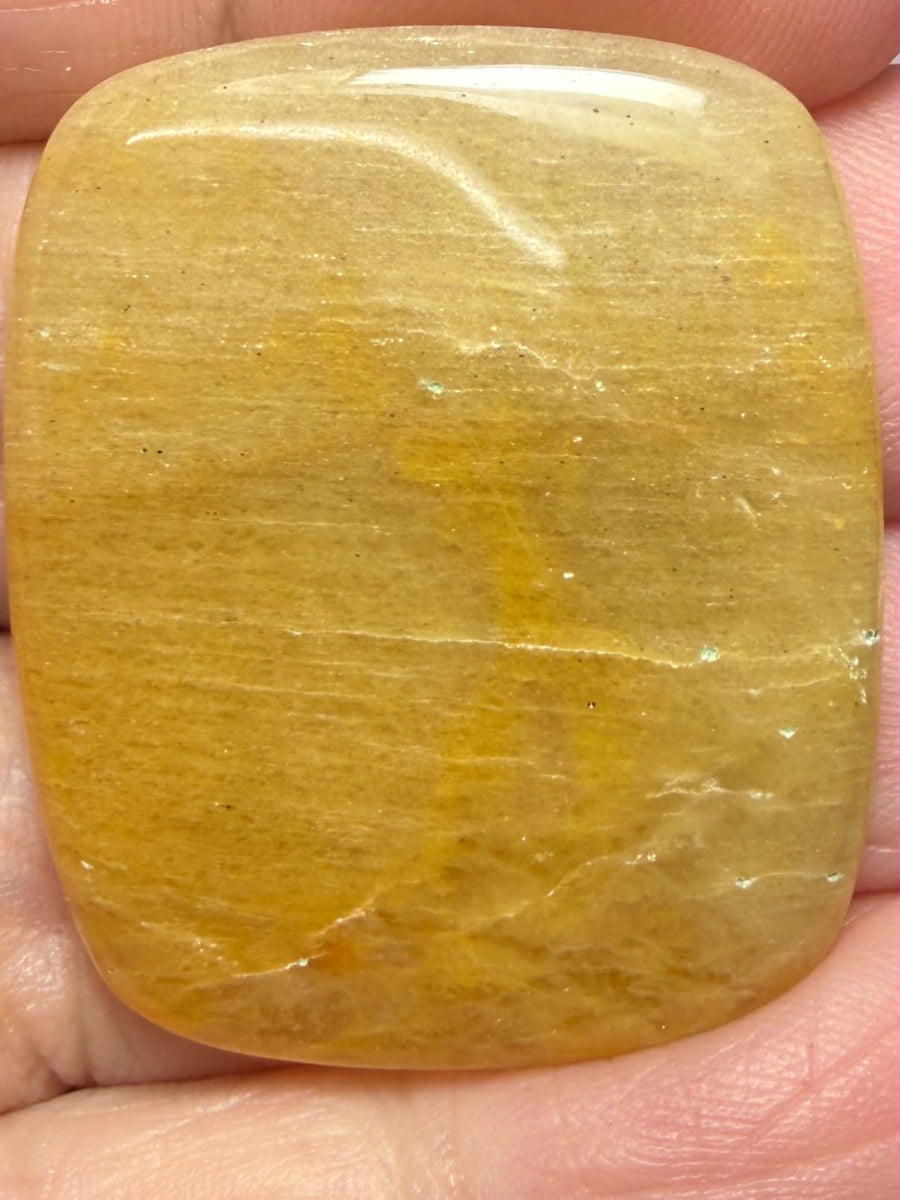 Rectangle 33x28mm Golden Aventurine Cabochon 28