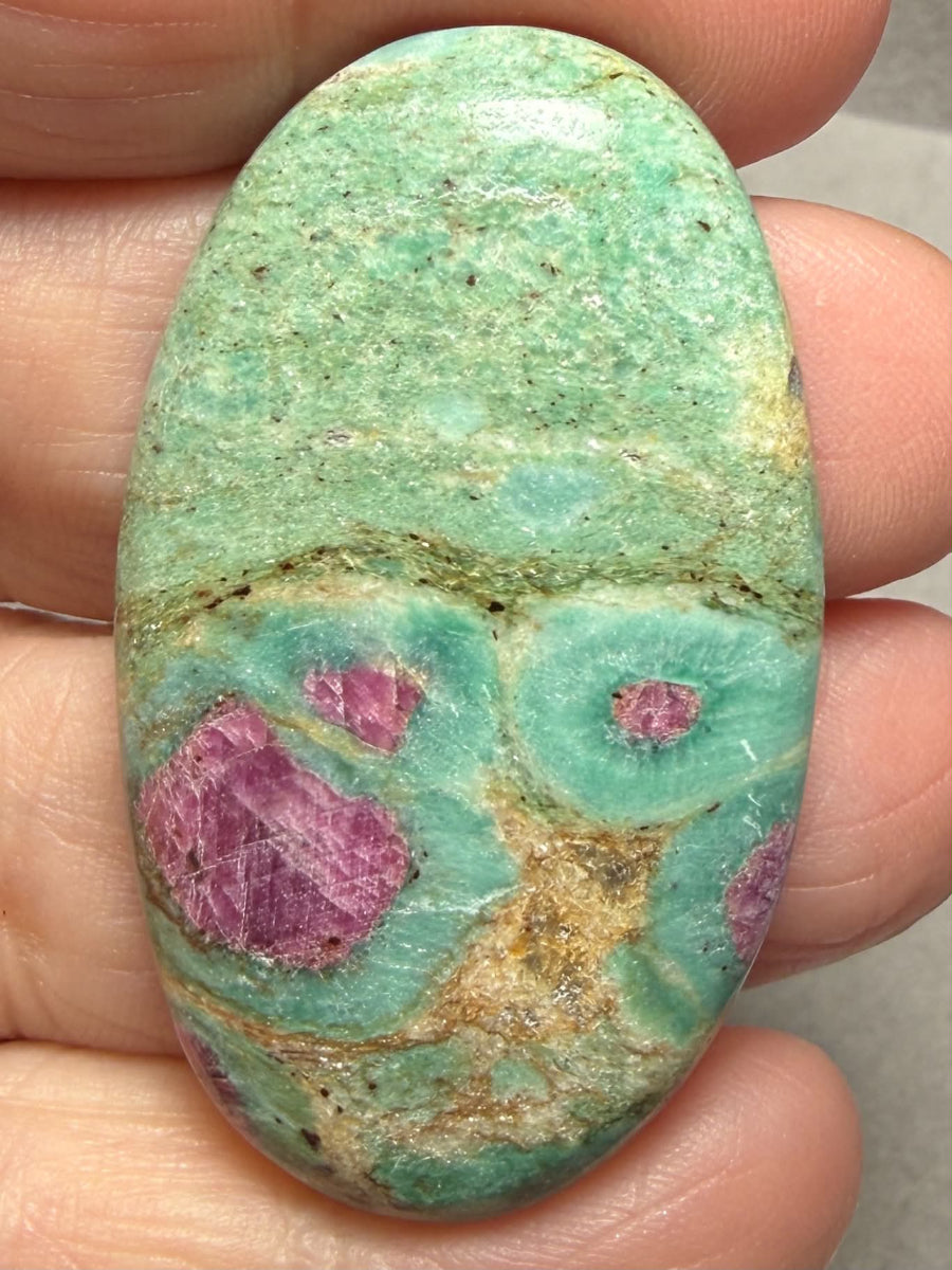 Oval 45x27mm Ruby Fuchsite Cabochon 65