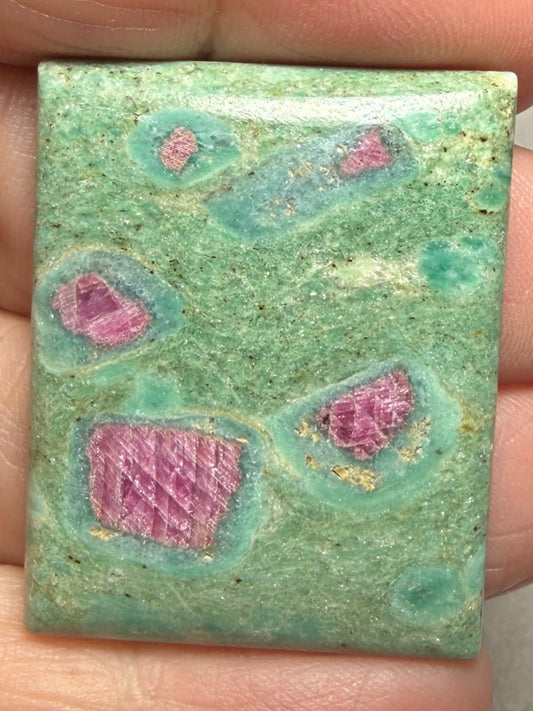 Rectangle 35x28mm Ruby Fuchsite Cabochon 77