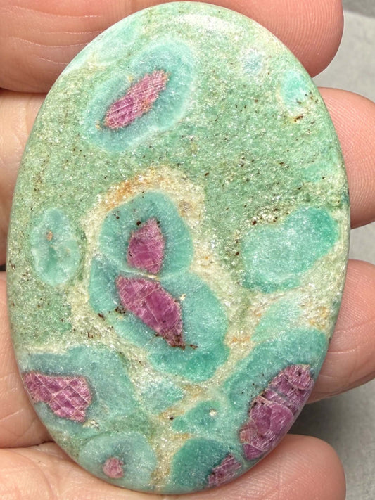 Oval 54x37mm Ruby Fuchsite Cabochon 80