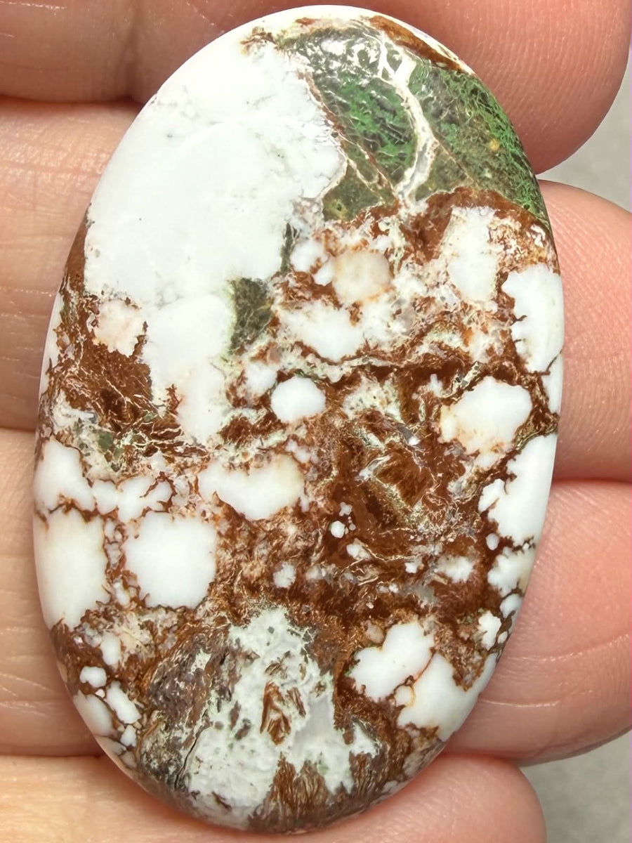 Oval 38x23mm Wild Horse Magnesite Cabochon 31