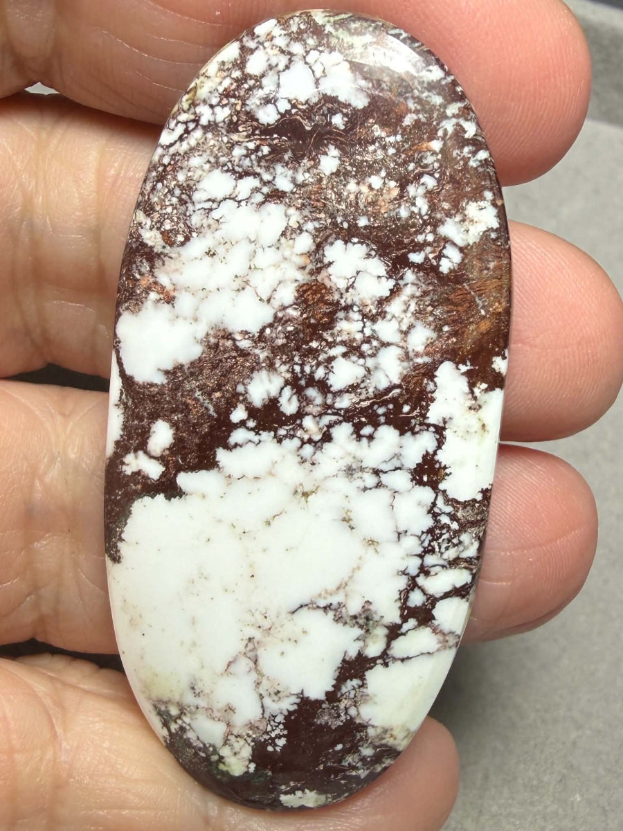 Oval 59x28mm Wild Horse Magnesite Cabochon 49