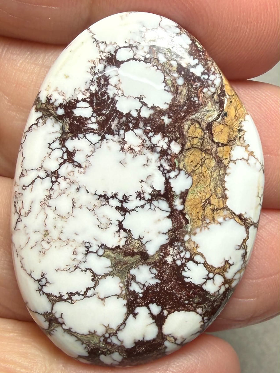 Freeform 40x28mm Wild Horse Magnesite Cabochon 54