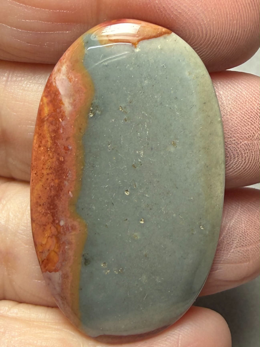 Oval 45x26mm Polychrome Jasper Cabochon 66