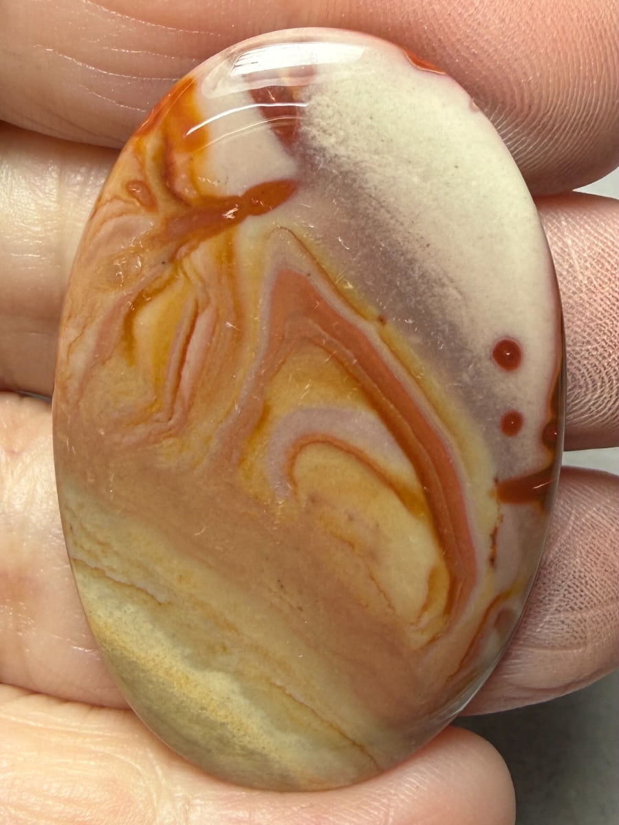 Oval 45x29mm Polychrome Jasper Cabochon 69
