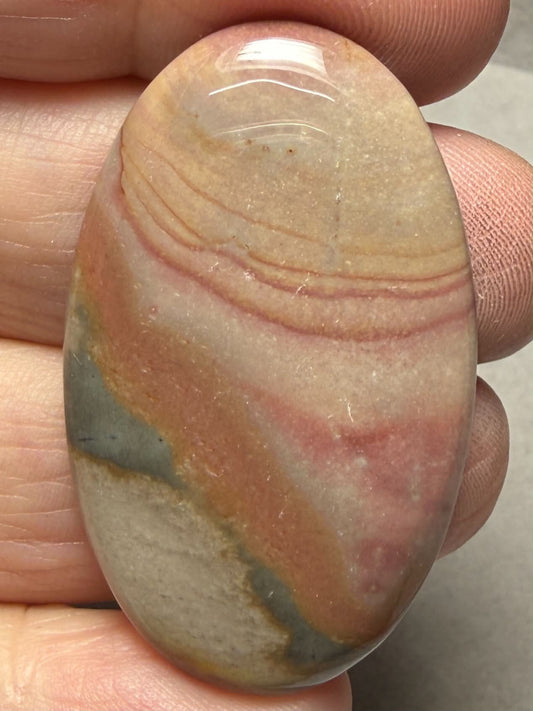 Oval 43x25mm Polychrome Jasper Cabochon 73