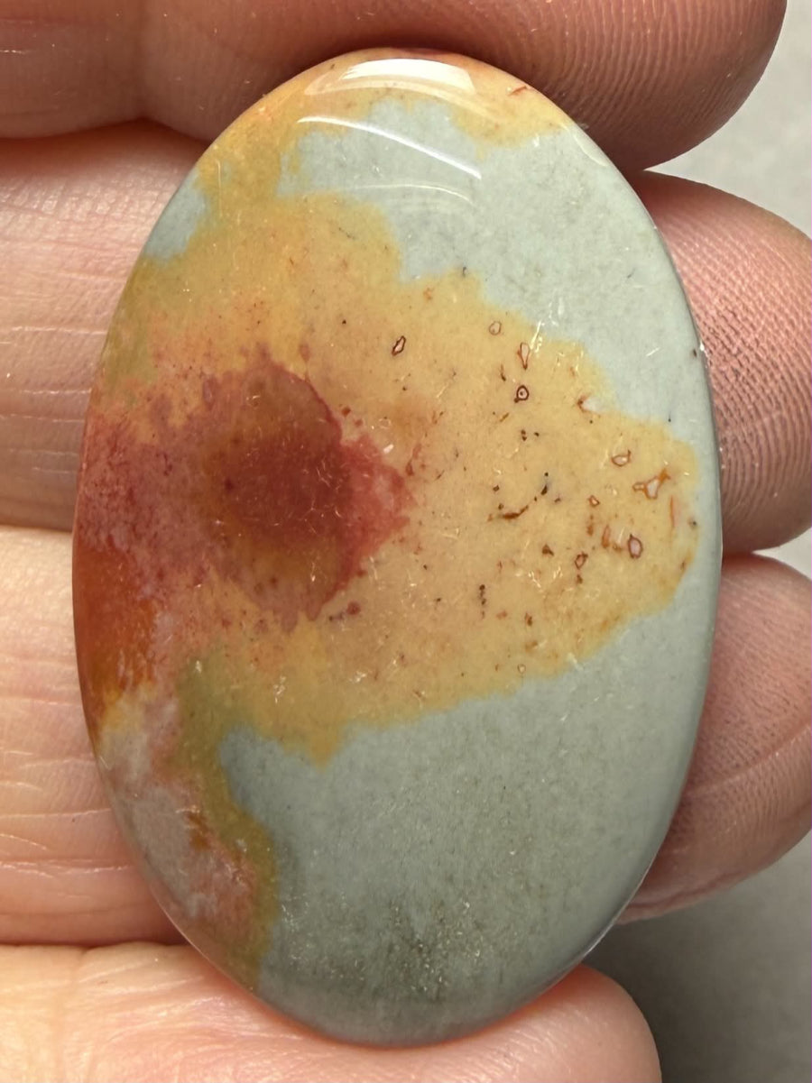 Oval 36x23mm Polychrome Jasper Cabochon 74