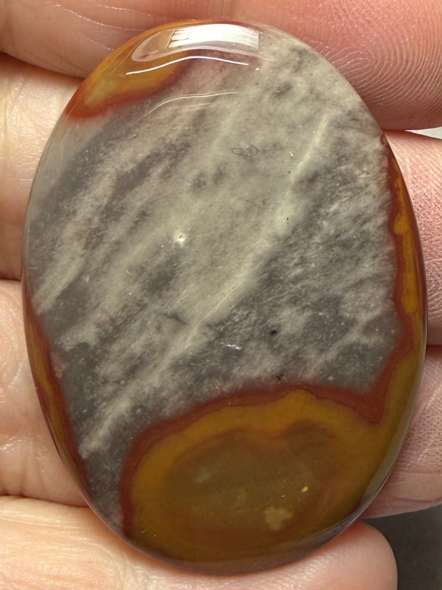 Oval 44x31mm Polychrome Jasper Cabochon 76