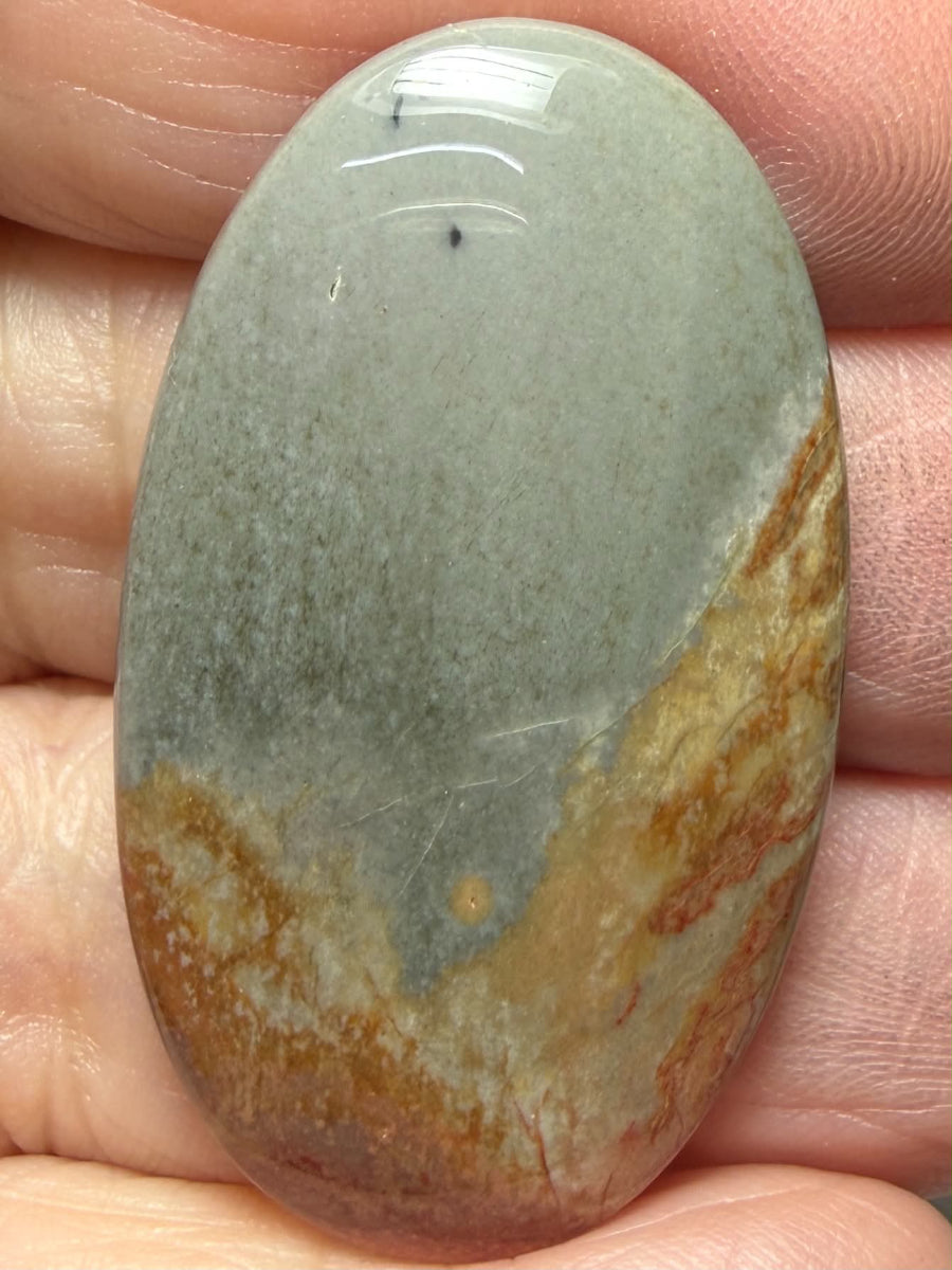 Oval 42x24mm Polychrome Jasper Cabochon 78