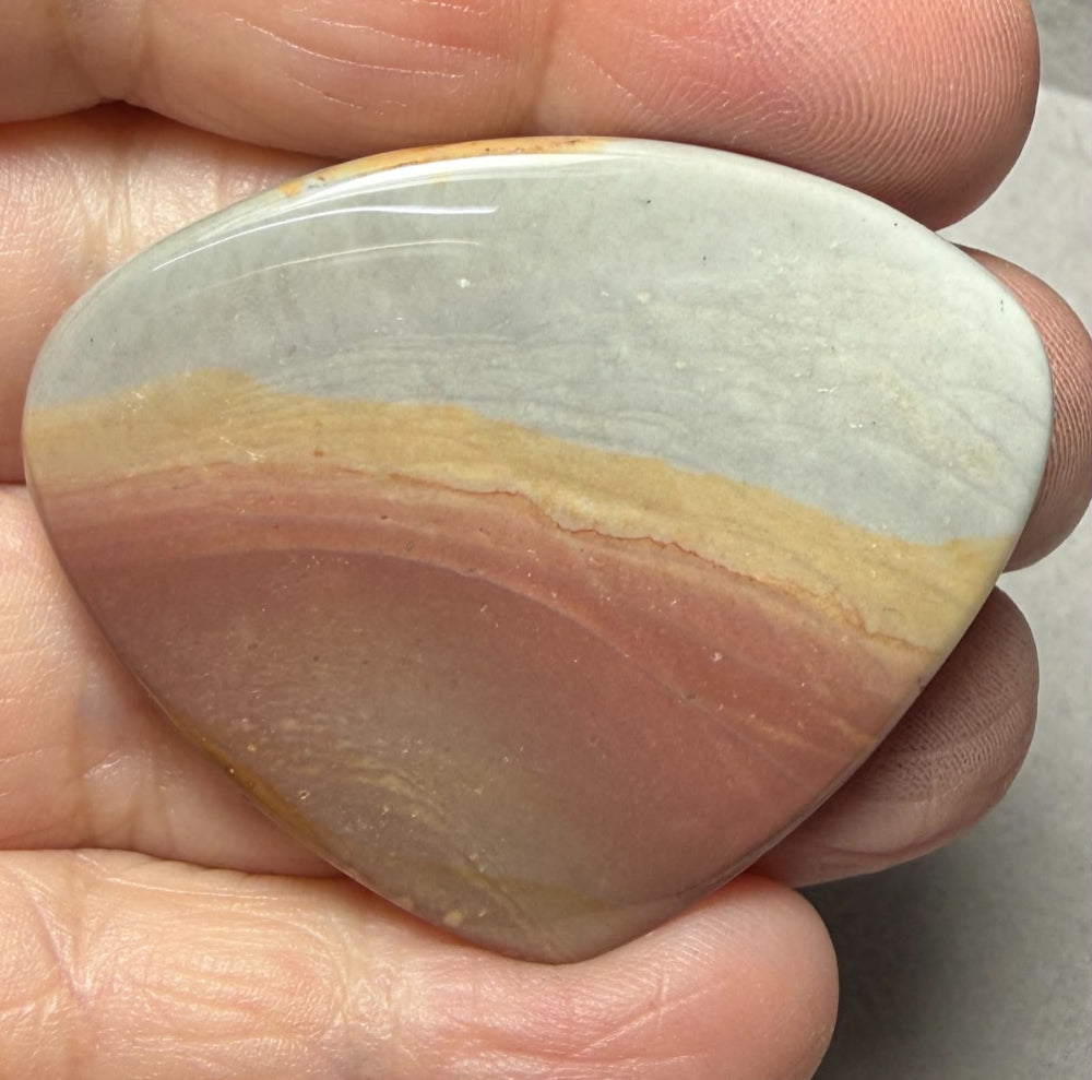Teardrop 36x45mm Polychrome Jasper Cabochon 83