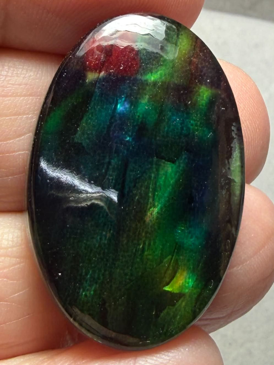 Oval 33x22mm Dichroic Glass Cabochon 53