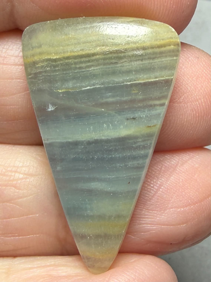 Freeform 34x20mm Lemurian Aquatine Calcite Cabochon 51
