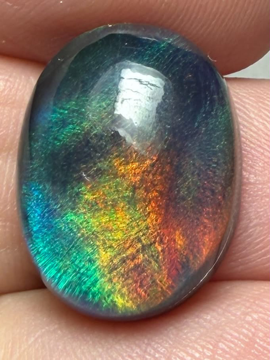 Oval 18x13mm Aurora Opal Cabochon 64
