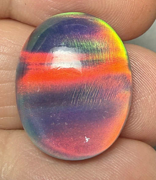 Oval 21x17mm Aurora Opal Cabochon 15