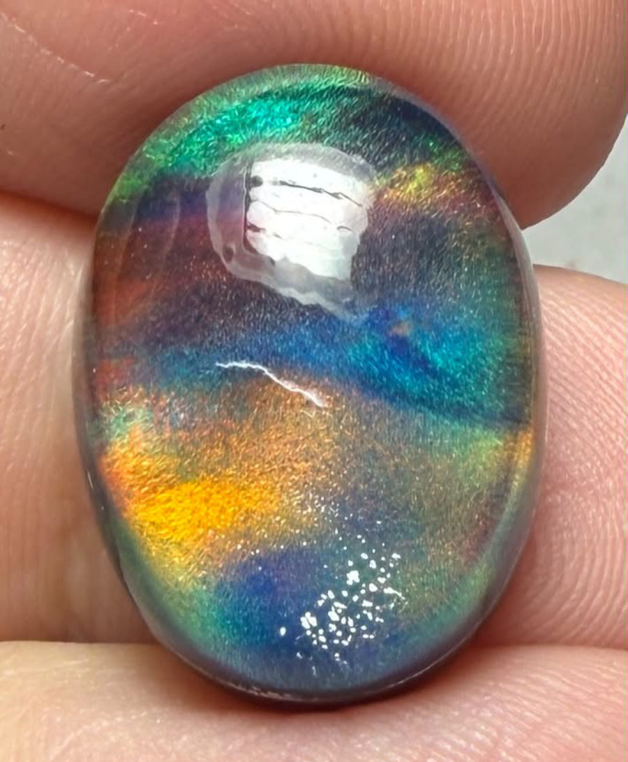 Oval 19x14mm Aurora Opal Cabochon 71