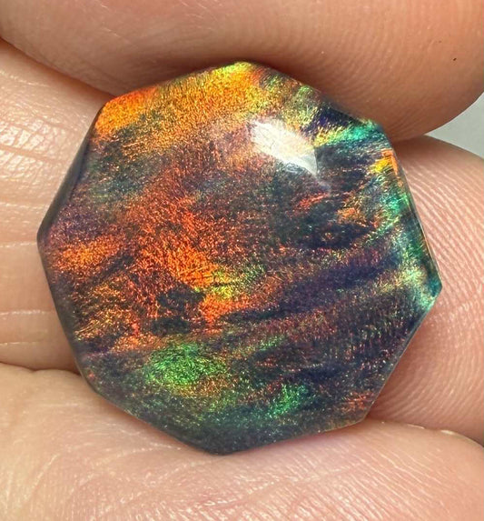 Freeform 17x17mm Aurora Opal Cabochon 17