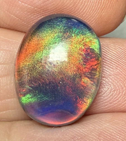 Oval 17x13mm Aurora Opal Cabochon 18