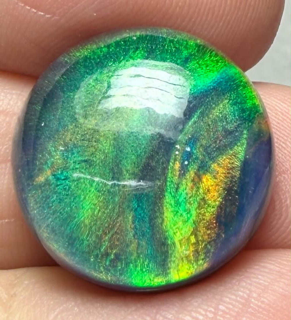 Round 18x18mm Aurora Opal Cabochon 76