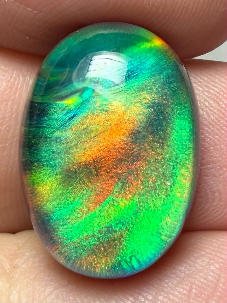 Oval 19x14mm Aurora Opal Cabochon 77