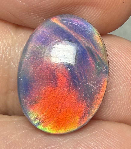 Oval 17x13mm Aurora Opal Cabochon 24