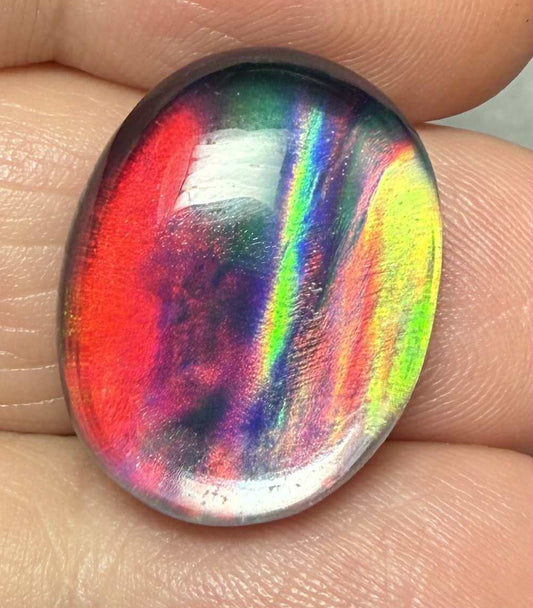 Oval 20x16mm Aurora Opal Cabochon 25