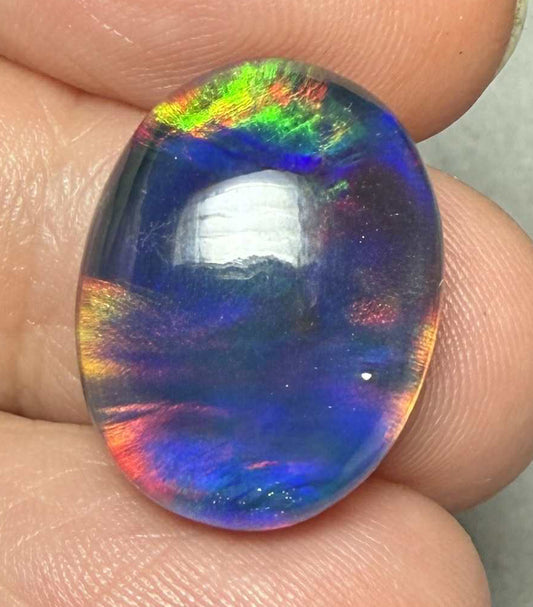 Oval 19x15mm Aurora Opal Cabochon 27
