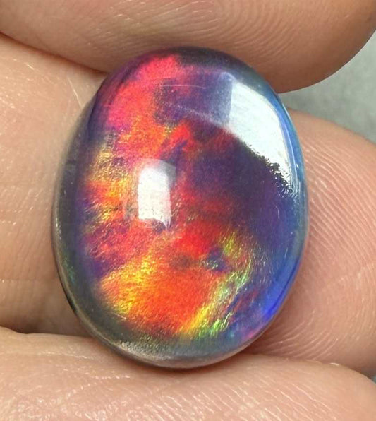 Oval 17x13mm Aurora Opal Cabochon 29