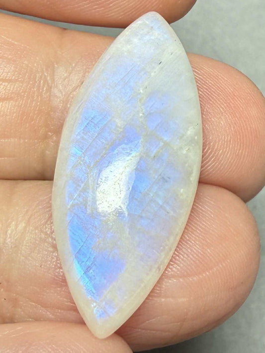 Marquise 31x13mm Rainbow Moonstone Cabochon 16