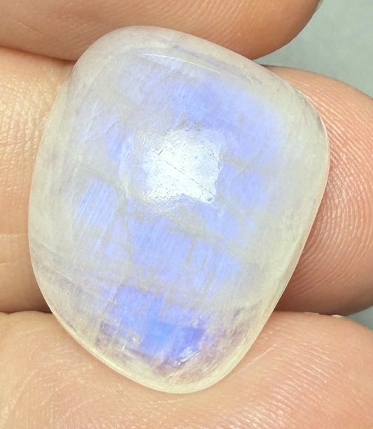 Freeform 22x17mm Rainbow Moonstone Cabochon 28