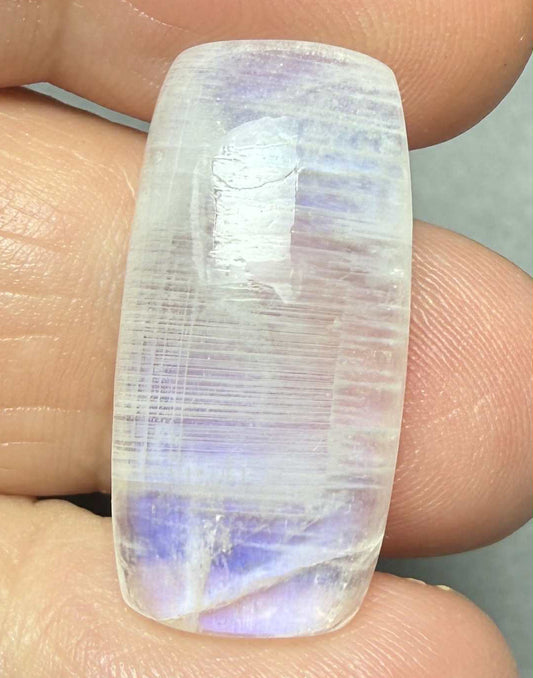 Rectangle 27x13mm Rainbow Moonstone Cabochon 29
