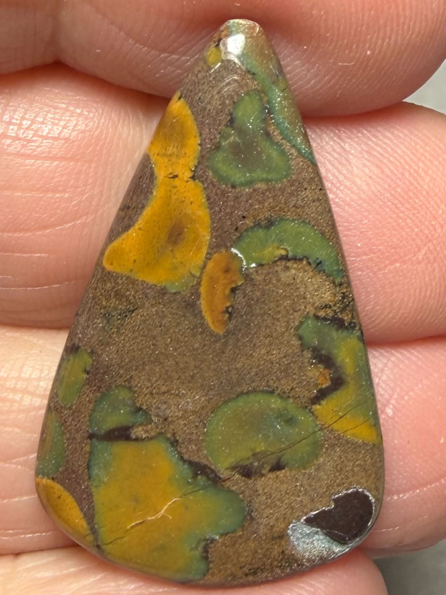 Teardrop 32x20mm Fruit Jasper Cabochon 37