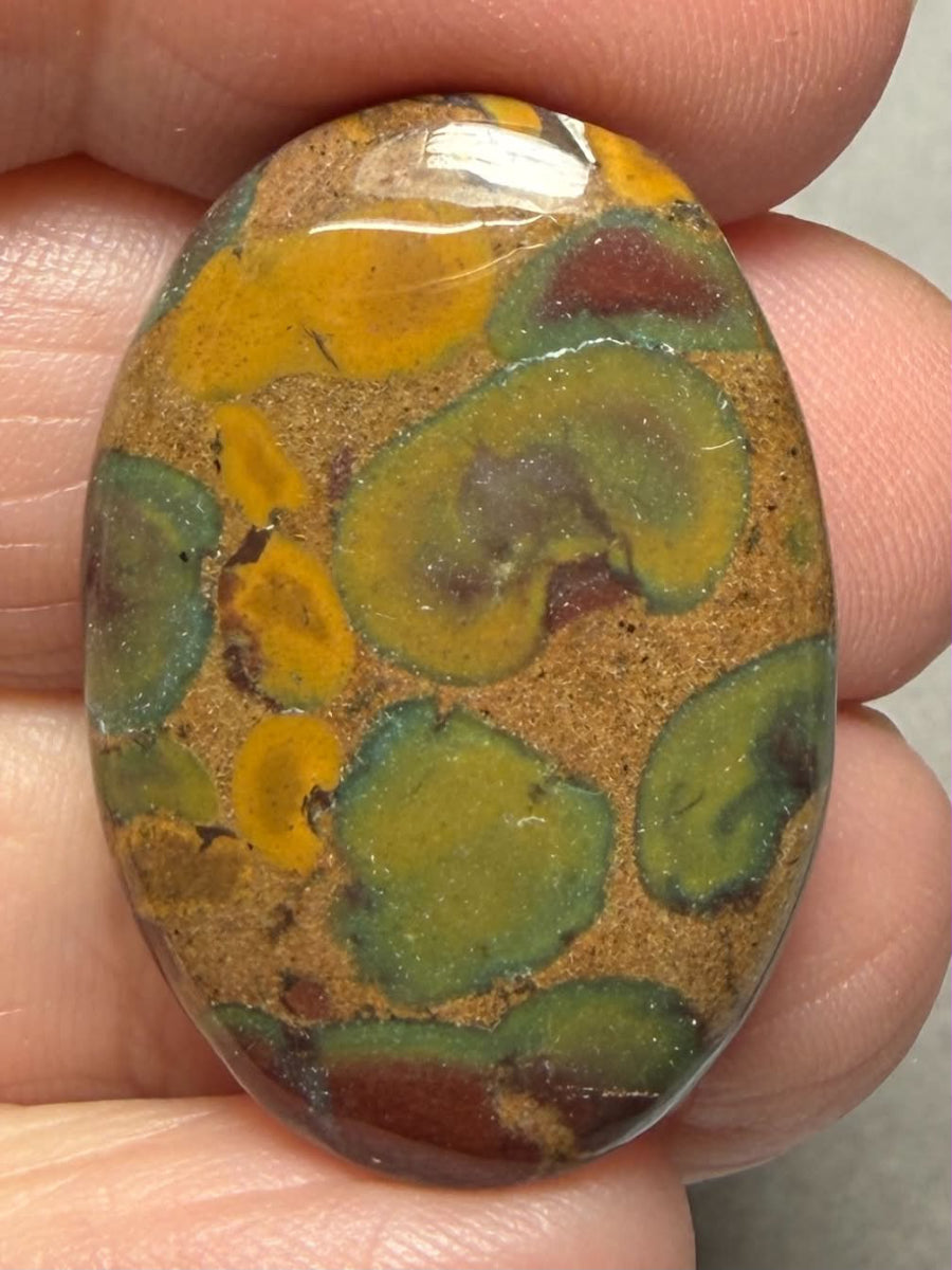 Oval 30x21mm Fruit Jasper Cabochon 39