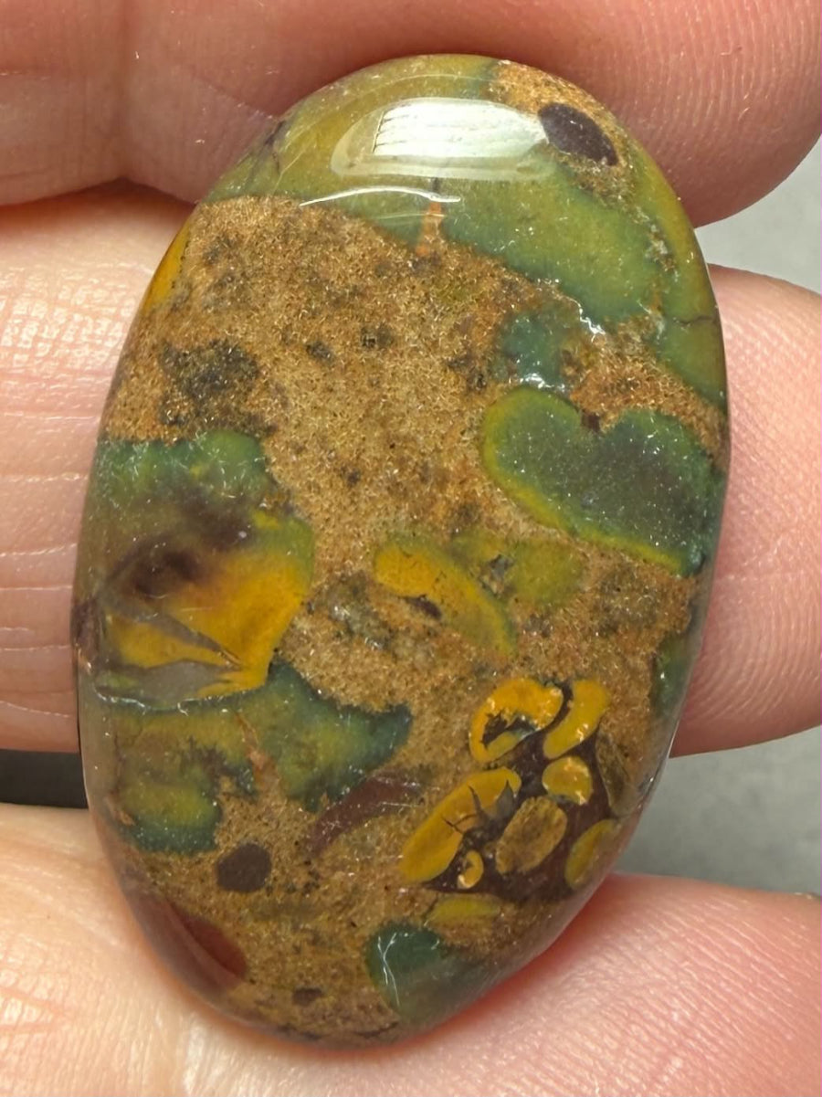 Oval 31x19mm Fruit Jasper Cabochon 40