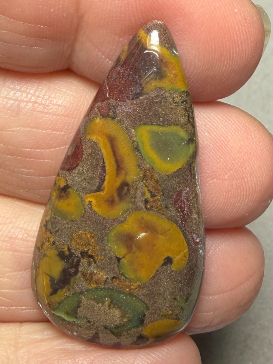 Teardrop 39x20mm Fruit Jasper Cabochon 41
