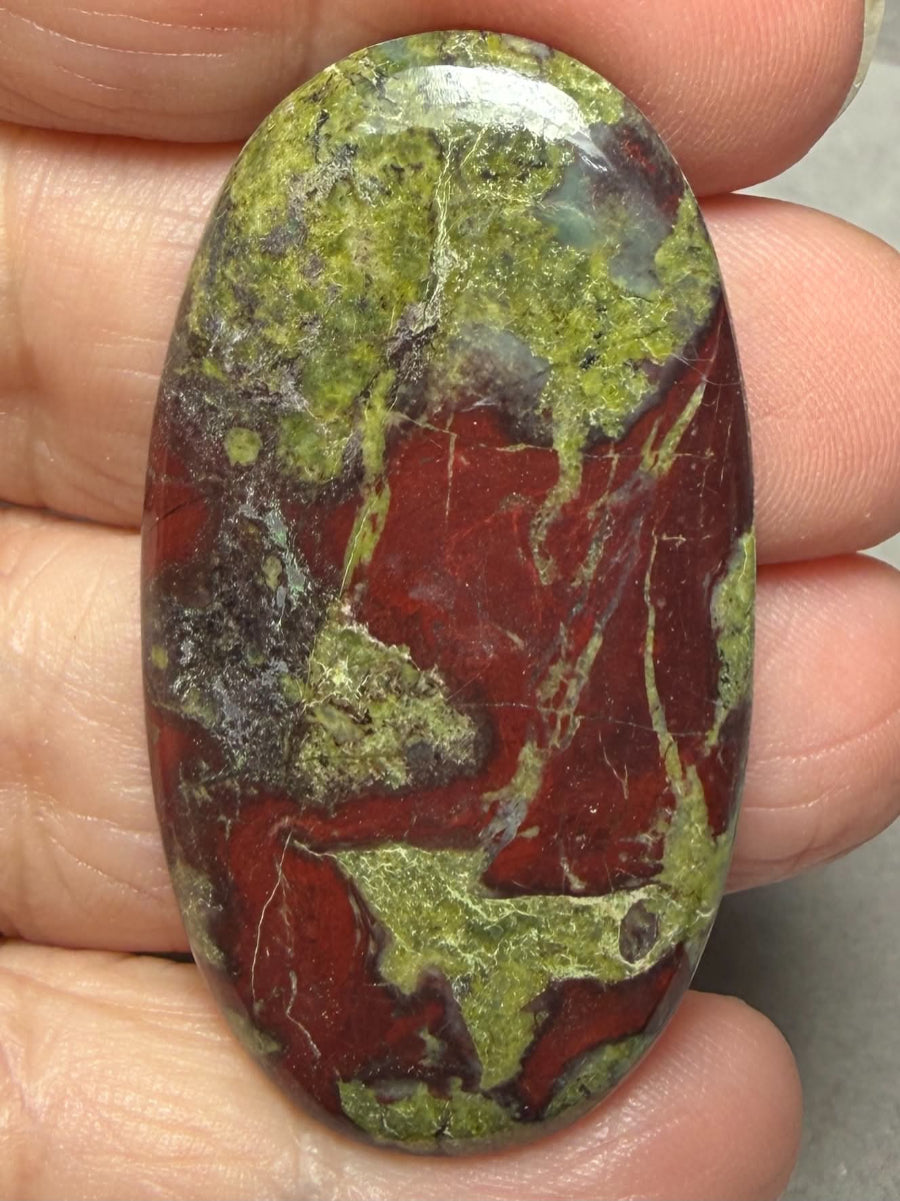 Oval 47x26mm Dragon Blood Jasper Cabochon 40