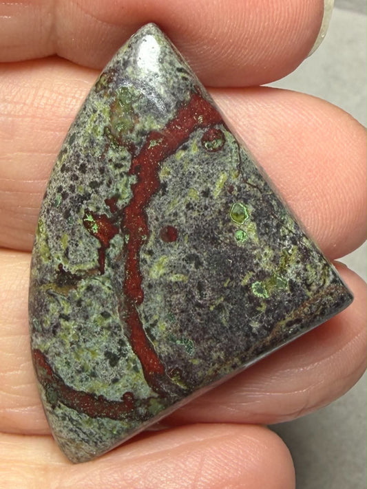 Freeform 40x28mm Dragon Blood Jasper Cabochon 41