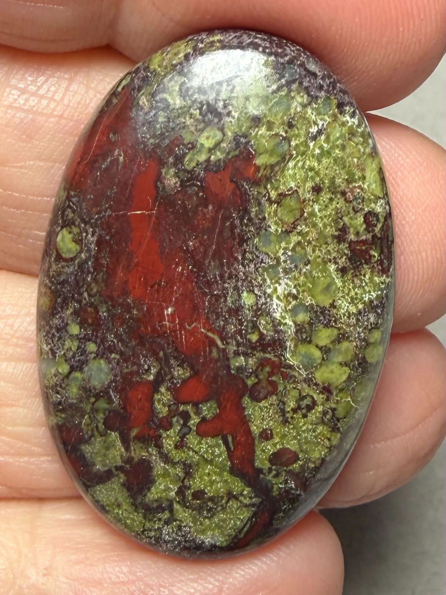 Oval 37x24mm Dragon Blood Jasper Cabochon 61