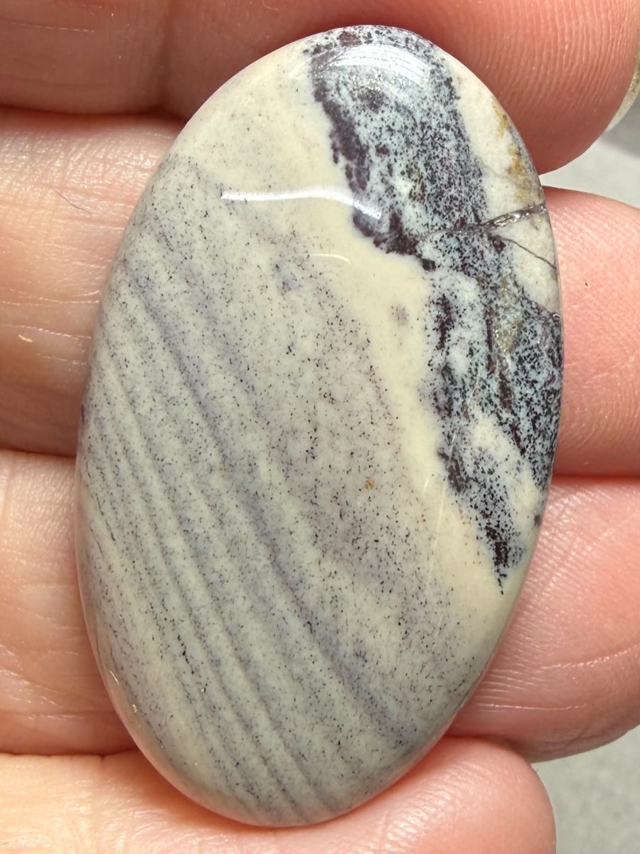Oval 38x23mm Porcelain Jasper Cabochon 24