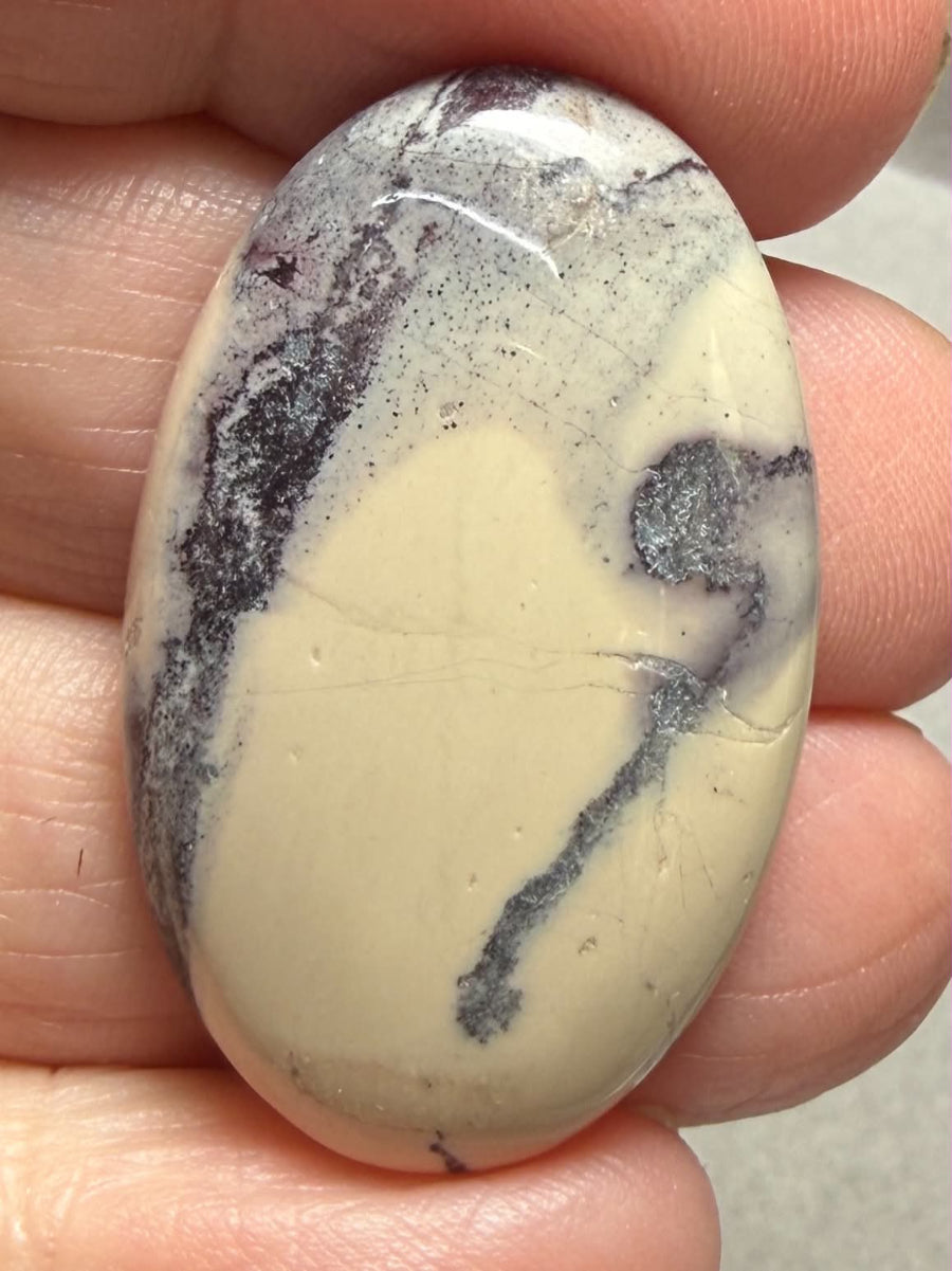 Oval 35x22mm Porcelain Jasper Cabochon 29