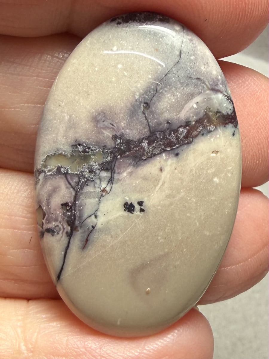Oval 37x23mm Porcelain Jasper Cabochon 33