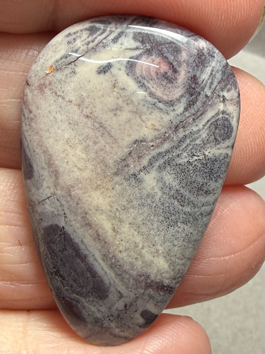 Teardrop 38x24mm Porcelain Jasper Cabochon 36