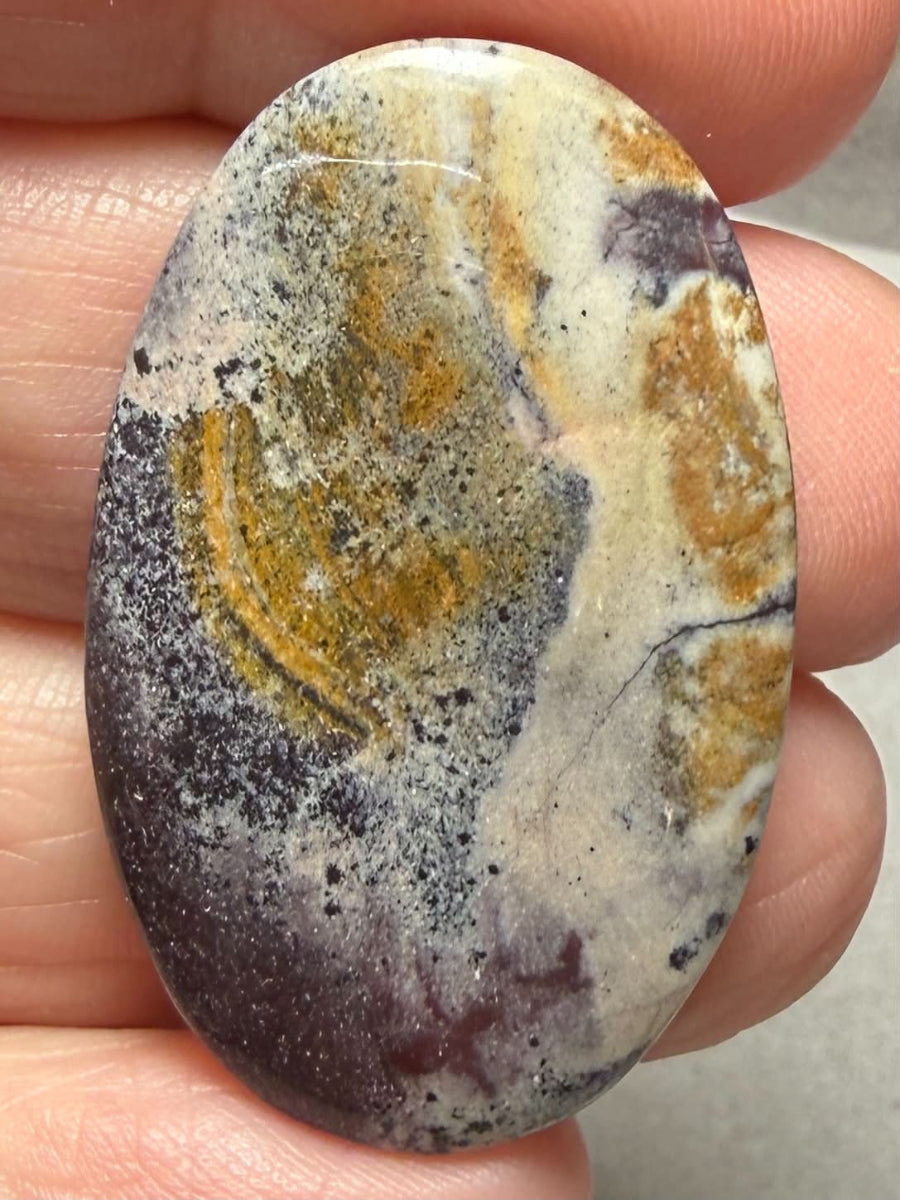 Oval 37x23mm Porcelain Jasper Cabochon 37