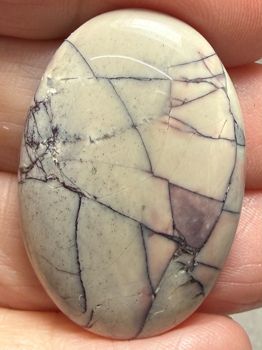 Oval 35x24mm Porcelain Jasper Cabochon 40