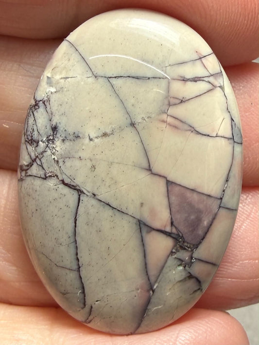Oval 35x24mm Porcelain Jasper Cabochon 40