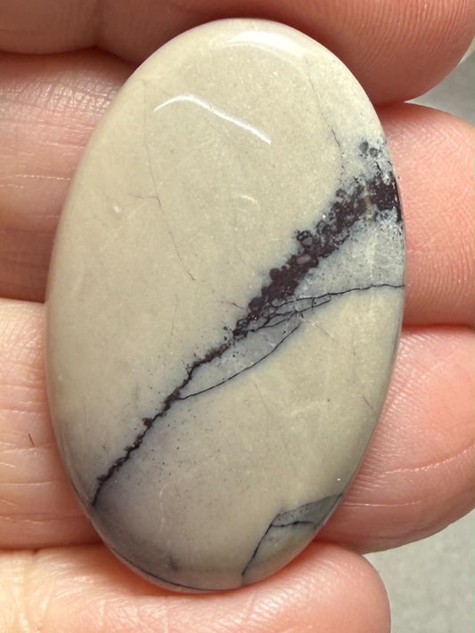 Oval 34x21mm Porcelain Jasper Cabochon 41