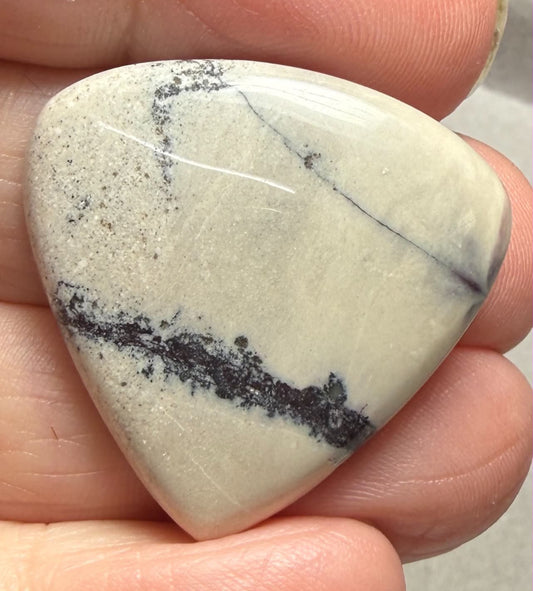 Teardrop 29x30mm Porcelain Jasper Cabochon 43
