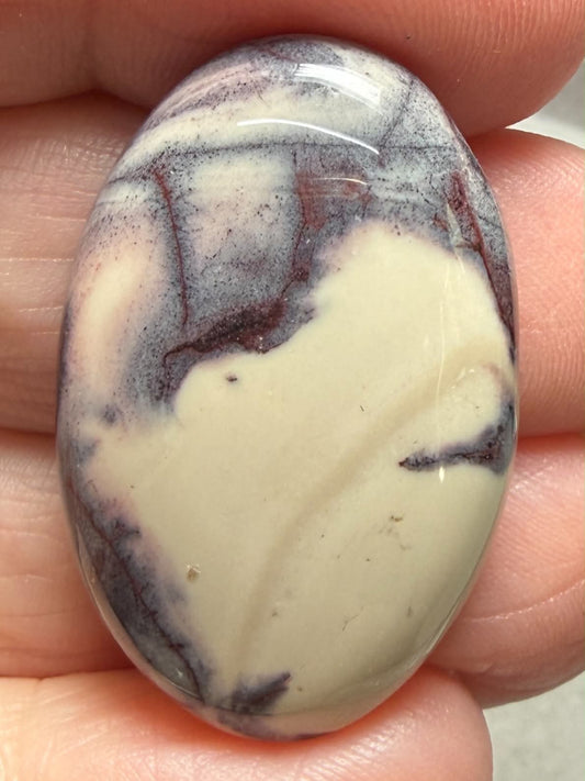 Oval 33x21mm Porcelain Jasper Cabochon 49