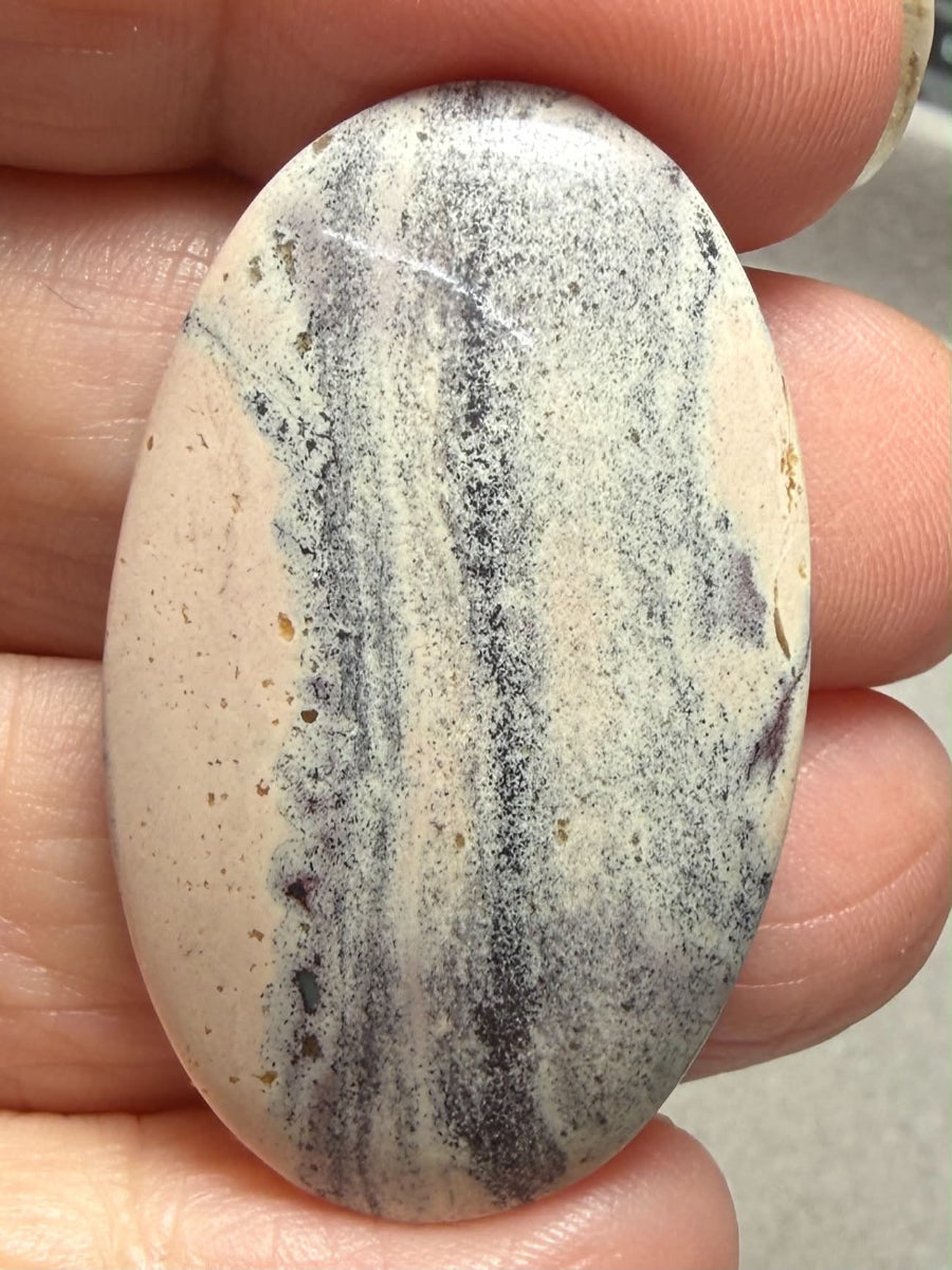 Oval 40x24mm Porcelain Jasper Cabochon 52